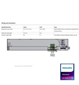 LED-Treiber - Philips XITANIUM - für dreiphasige Stromschiene 32W/a 0.7-0.8A 40V 3CB 230V  - 5 Jahre Garantie