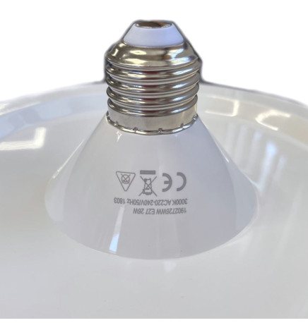 Lampada LED - 26W - E27 - Piastra - IP20