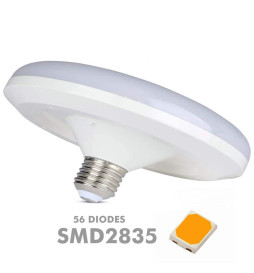LED lampe - 26W - E27 - Plade - IP20