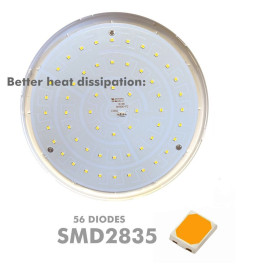 LED-riippuva valaisin - 26W - Valkoinen - E27 - Levy