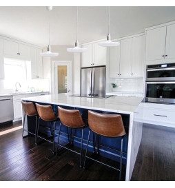 LED-pendellampe - 26W - Hvit - E27 - Plate