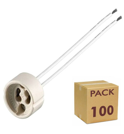 CAJA 50 unds Casquillos Adaptador GU10
