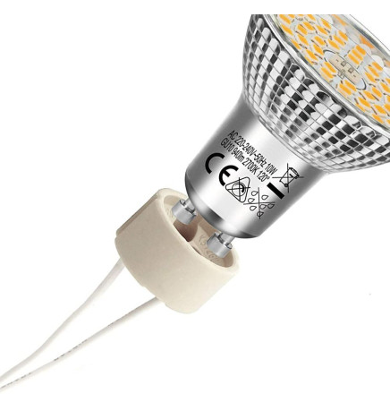 CAJA 50 unds Casquillos Adaptador GU10