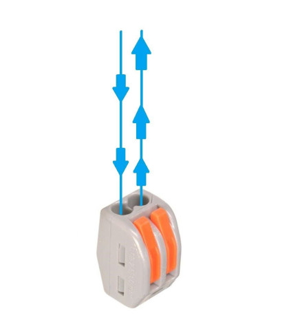 Conector Rápido - 2 Entradas - PCT-212 para Cable Eléctrico