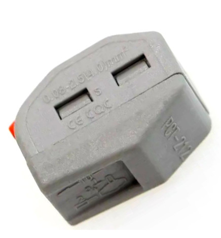 Hurtig stik - 2 indgange - PCT-212 til elektrisk kabel