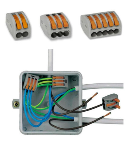 Conector Rápido - 3 Entradas - PCT-212 para Cabo Elétrico