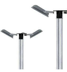 Supporto per 1 o 2 faretti per colonna di illuminazione pubblica