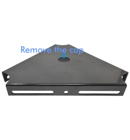 Holder for 1, 2 or 3 spotlights for public lighting column