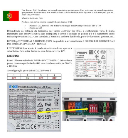 Driver DALI 42W 1100mA IP20