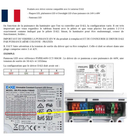 Driver DALI 42W 1100mA IP20