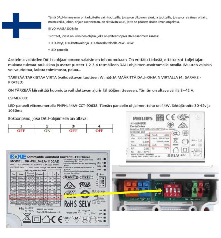 Driver DALI 42W 1100mA IP20
