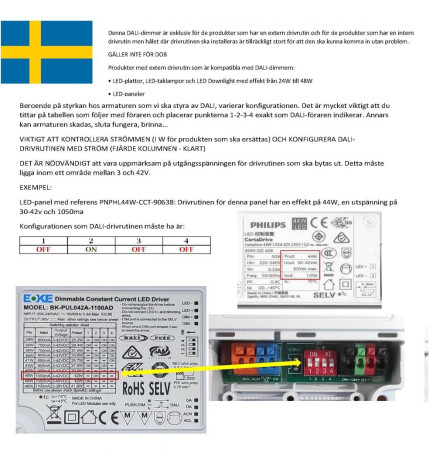 Driver DALI 42W 1100mA IP20