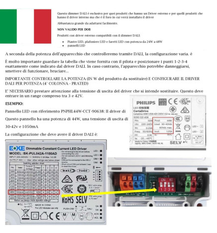 Driver DALI 42W 1100mA IP20