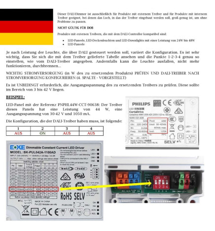 Driver DALI 42W 1100mA IP20