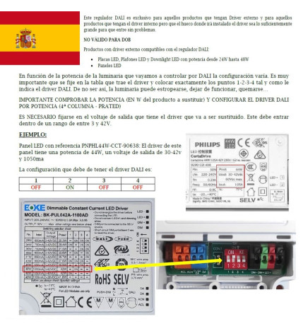 Driver DALI 42W 1100mA IP20