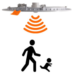 LED Einbauleuchte Rund 24W mit Bewegungsmelder - CCT - OSRAM CHIP