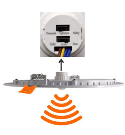 Downlight LED Rond 24W avec Détecteur de Mouvement - CCT - OSRAM CHIP