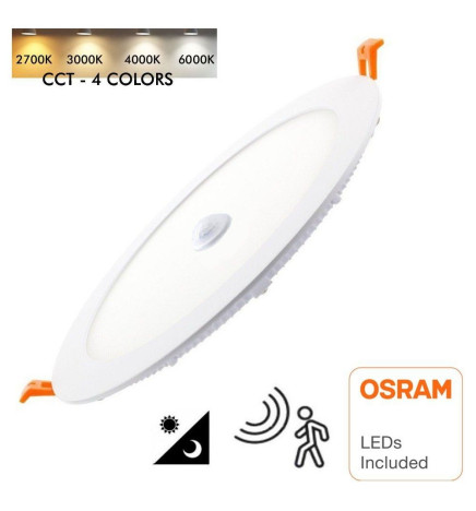 LED Downlight 24W med Rörelsedetektor - CCT - OSRAM CHIP