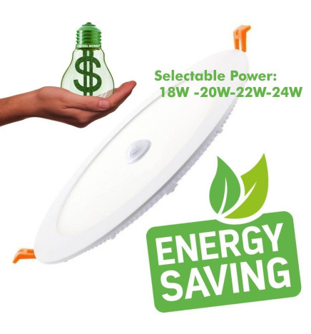 LED Downlight 20W med Bevegelsesdetektor - CCT - OSRAM CHIP