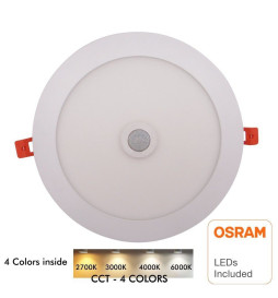 LED Downlight 24W med Rörelsedetektor - CCT - OSRAM CHIP