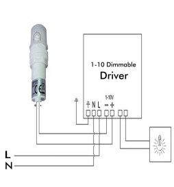 Sensor regulable de Luz - Crepuscular -  Fotoeléctrico -   1-10V