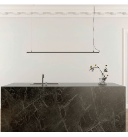 Linear Lamp Pendant - MILANO SLIM BLACK - 0.5m - 1m - 1.5m - 2m - IP54