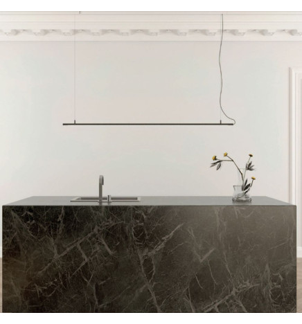 Linear Lamp Pendant - MILANO SLIM BLACK - 0.5m - 1m - 1.5m - 2m - IP54