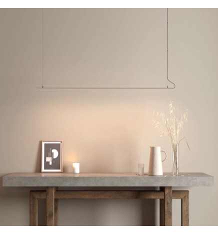 Linjär lampa - hängande - MILANO SLIM SILVER - 0,5 m - 1 m - 1,5 m - 2 m - IP20