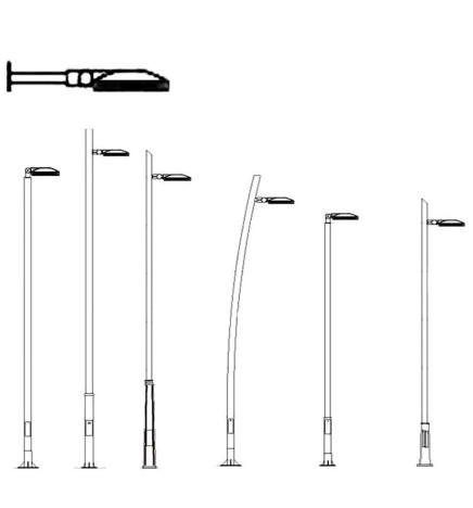 LED gadebelysning 40W LEVI Bridgelux SMD 3030 165Lm / W