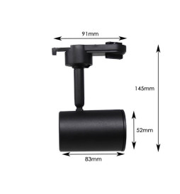 Spot rail noir - culot GU10