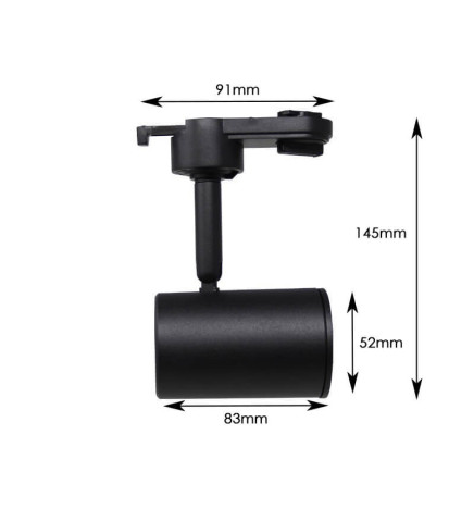 Schwarz Carril Strahler für GU10 Lampe