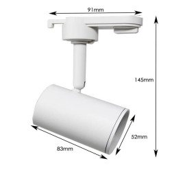 Spot rail blanc - culot GU10