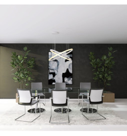 LED Pendant Lamp - Circular White - 77W - SPACE VENUS - 120cm