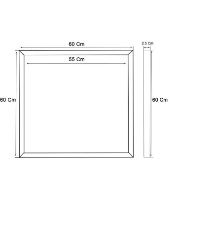 FIT Panel LED 60x60 44W - Philips Certa - Marco Luminoso Blanco - CCT