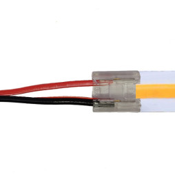 Transparenter Stecker für LED-Streifen - COB + SMD - 8mm - 10mm - IP20