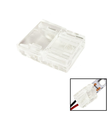 Connector for COB + SMD LED strips - 8mm - IP20