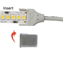 Connector for COB + SMD LED strips - 8mm - 10mm - IP65