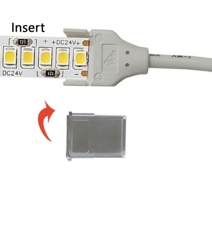 Conector para fitas LED COB + SMD - 8mm - 10mm - IP65