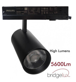 Foco LED 40W - 34W MAYA Negro Carril TRIFÁSICO DRIVER PHILIPS - CRI+92 - UGR13 - HIGH LUMEN 140Lm/W