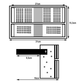 LED-strålkastare 100W DOB MAGNUM OSRAM Chip SMD3030-3D 180Lm / W 60º