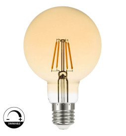 7W LED Lampe E27 Glühfaden Vintage G125 - Dimmbar