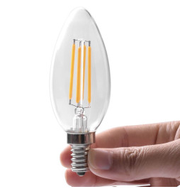 Lâmpada LED Filamento Vela 4W E14 C35