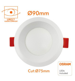Downlight LED 8W Circulaire - OSRAM CHIP DURIS E 2835 - CCT - UGR19