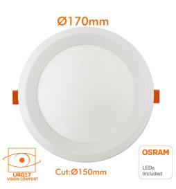 Downlight LED 16W Circulaire - OSRAM CHIP DURIS E 2835 - CCT - UGR19