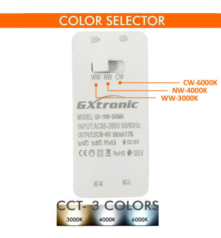 LED Downlight 16W Cirkulär - OSRAM CHIP DURIS E 2835 - CCT - UGR19