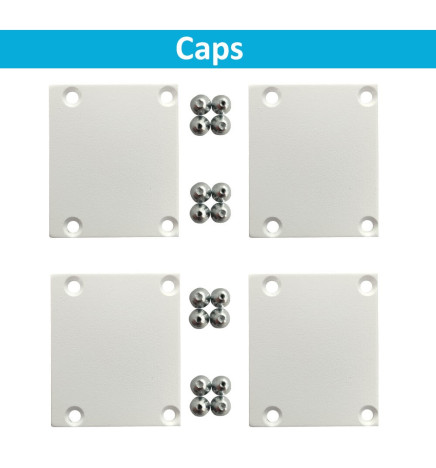 Perfil Aluminio - Blanco - POSTDAM - Difusor Micro Prisma UGR17 -2 Metros - Regleta + Colgante