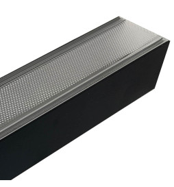 Perfil Aluminio - Negro - POSTDAM - Difusor Micro Prisma UGR17 -2 Metros - Regleta + Colgante