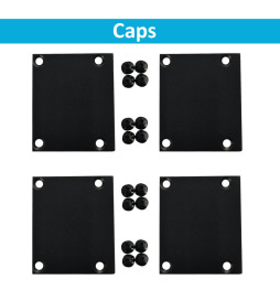 Perfil Aluminio - Negro - POSTDAM - Difusor Micro Prisma UGR17 -2 Metros - Regleta + Colgante