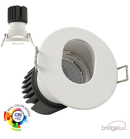 LED Downlight - 15W - Justerbar - TEKNISK HVID - CRI+92 - UGR13