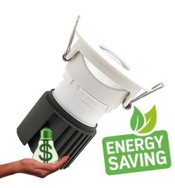Encastré LED 15W - Orientable -BLANC TECHNIQUE - CRI+92 - UGR13
